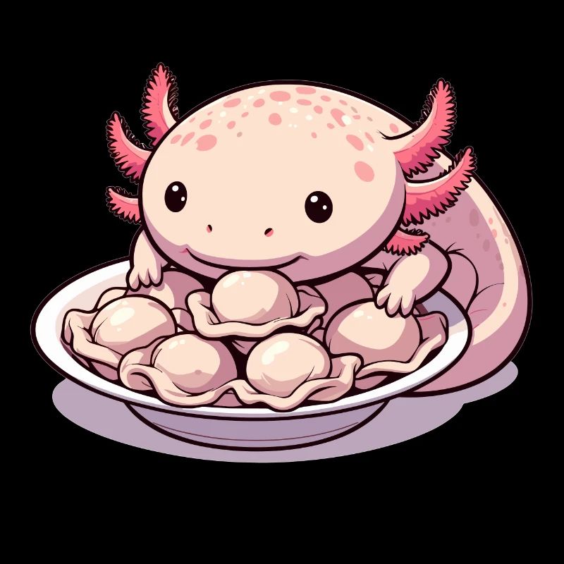 Axolotl Pelmeni Cute Gift