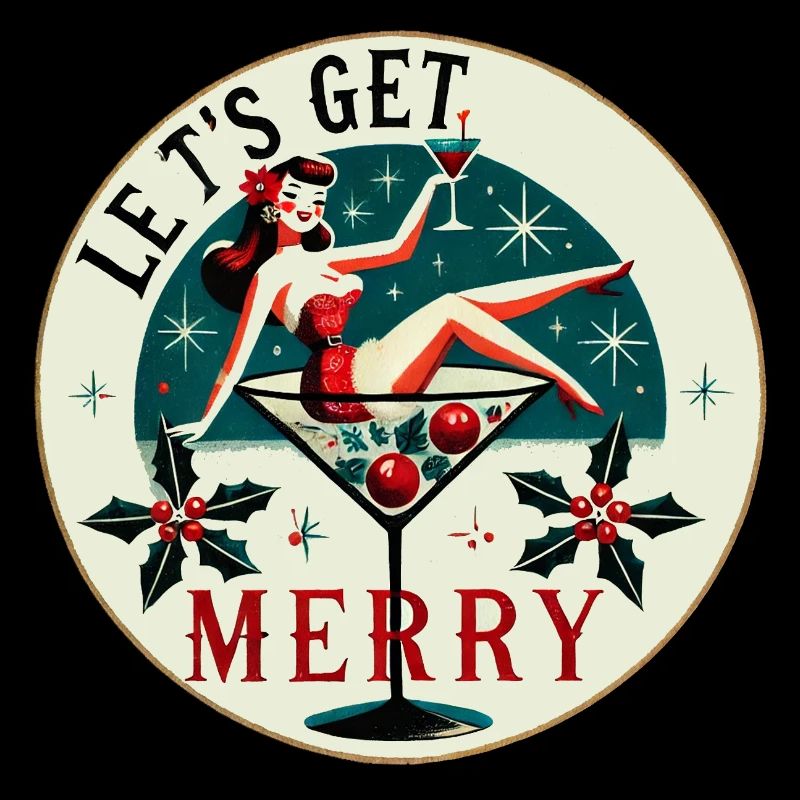 Festive Pin-Up Cocktail Design