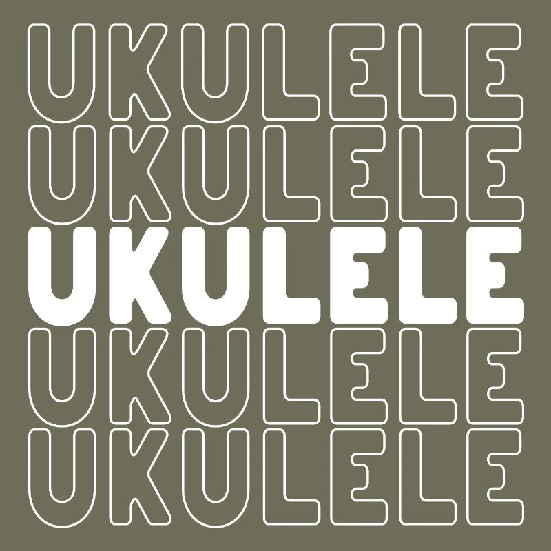 Typographie du ukulélé