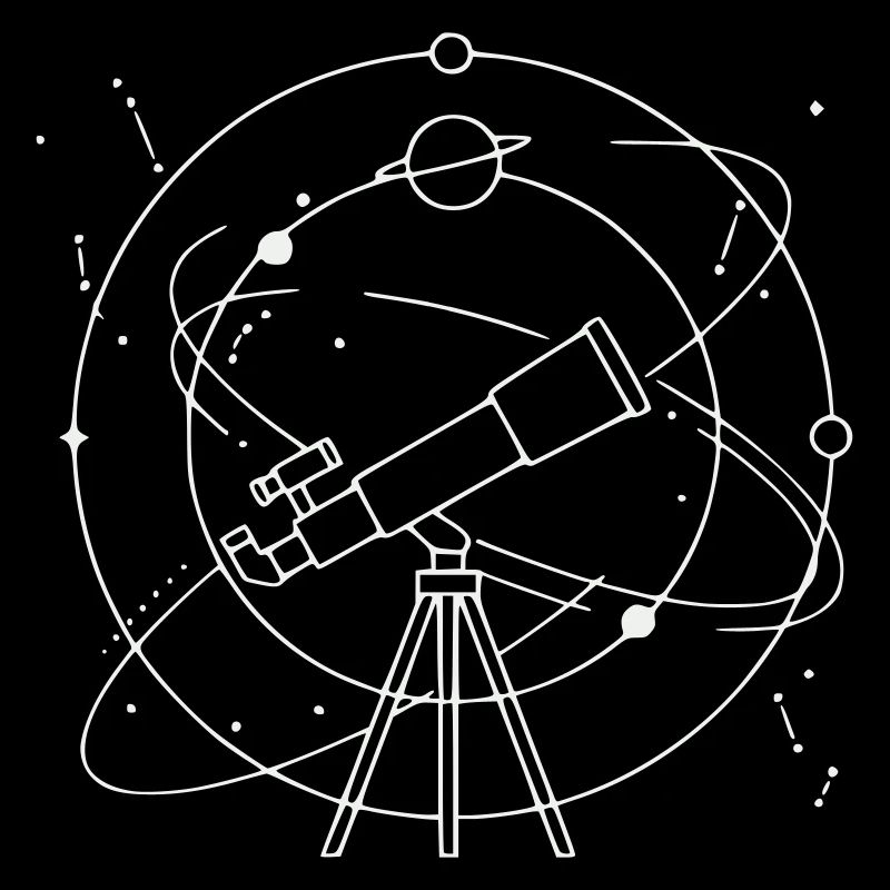 Constellation des planètes du système solaire du télescope