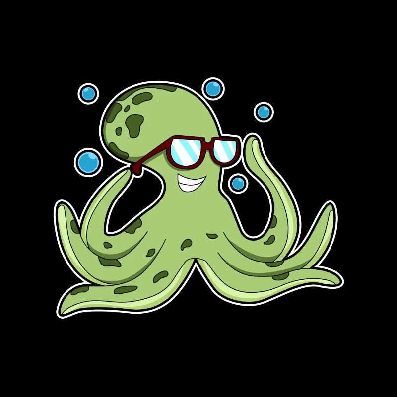 Octopus with glasses