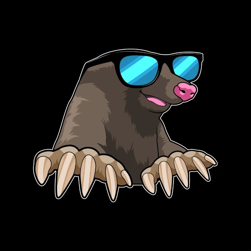 Mole with sunglasses