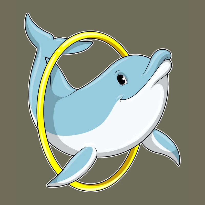 Dolphin with ring