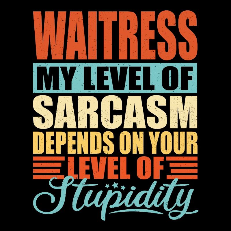 Waitress Service Staff Saying Gift