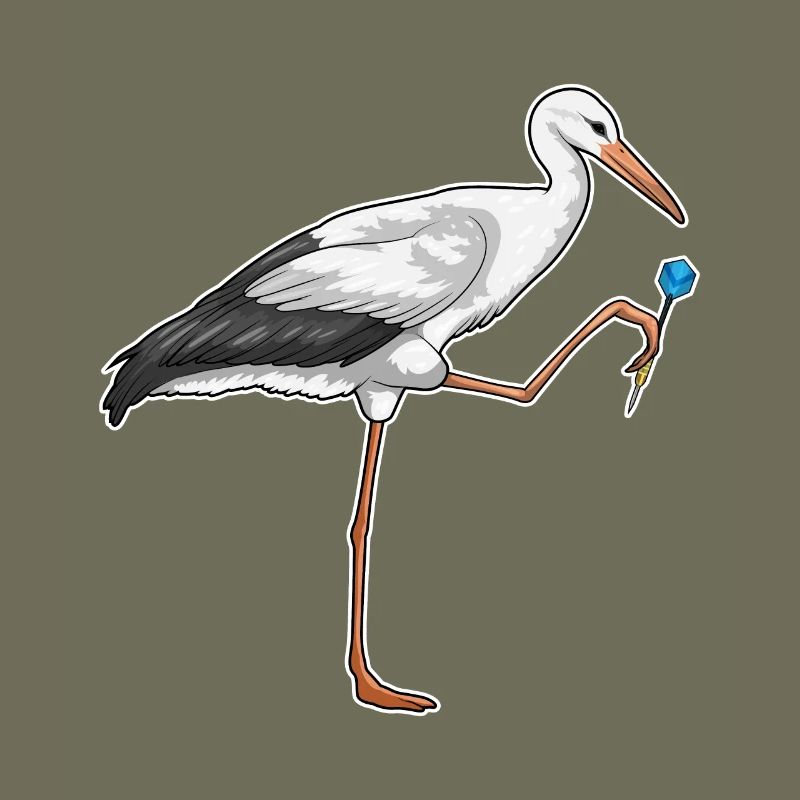 Fléchette de cigogne