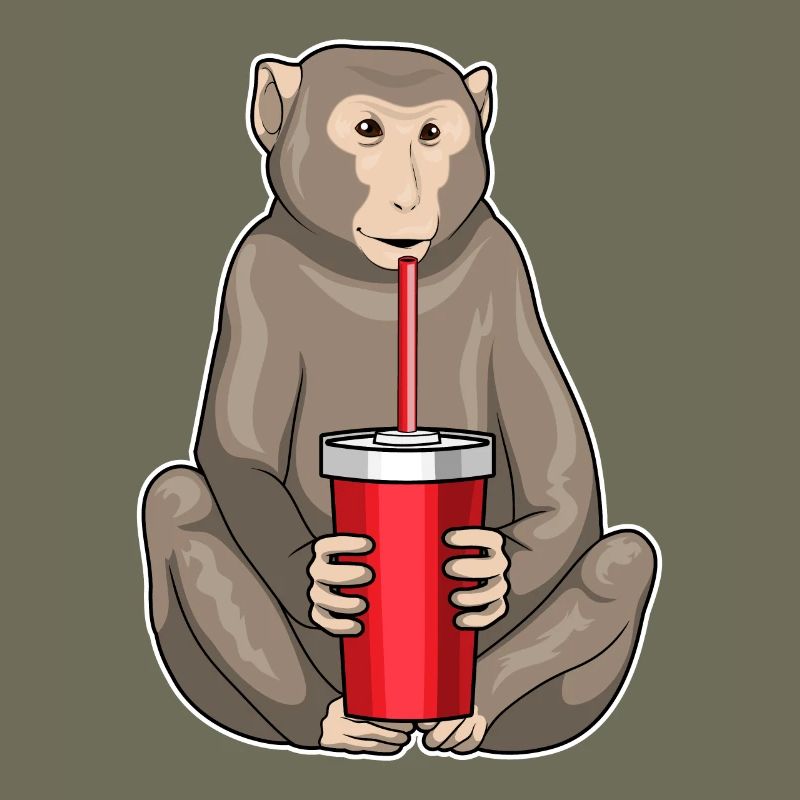 Affe Trinkbecher