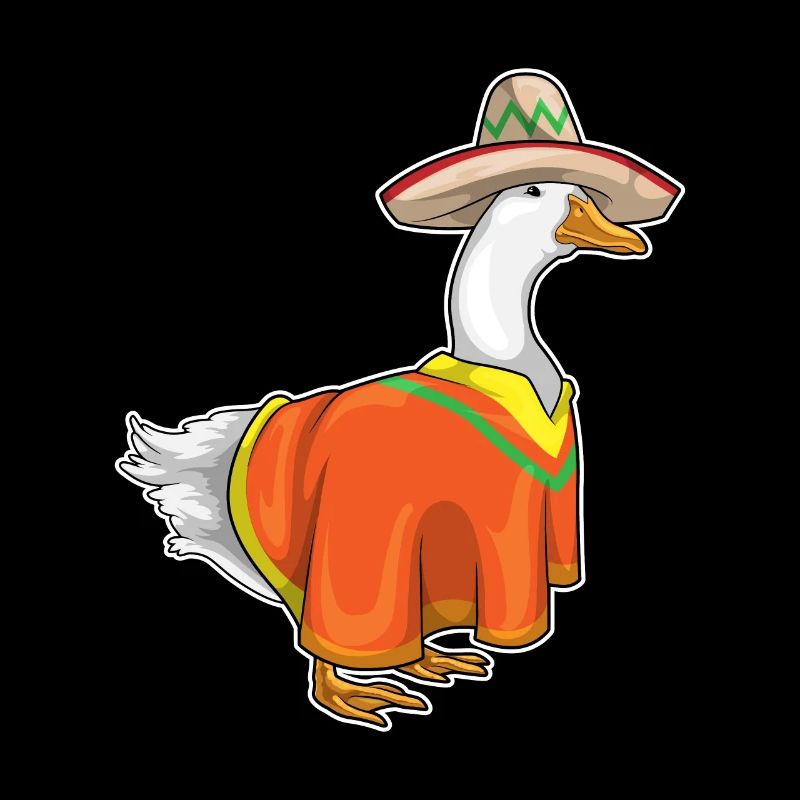 Duck Mexican Hat Poncho