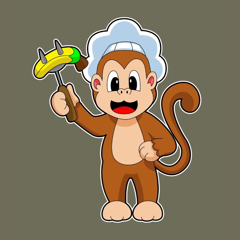 Monkey Cook Banane