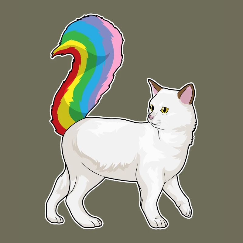 Arc-en-ciel de chat