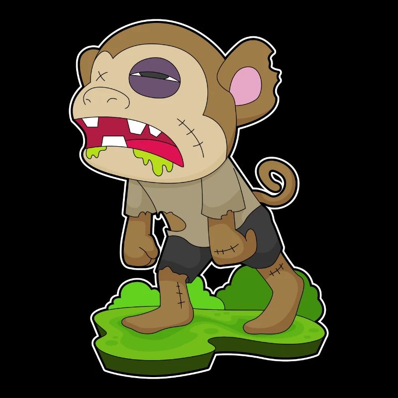Singe Halloween Zombie