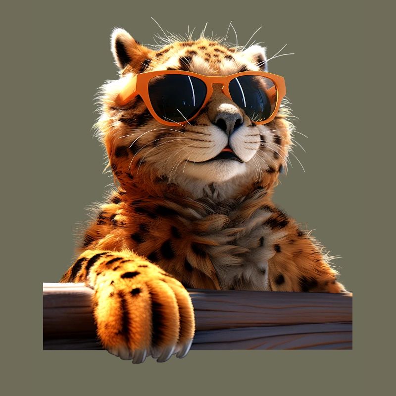 Lunettes de soleil guépard Chats guépard Mignon guépard