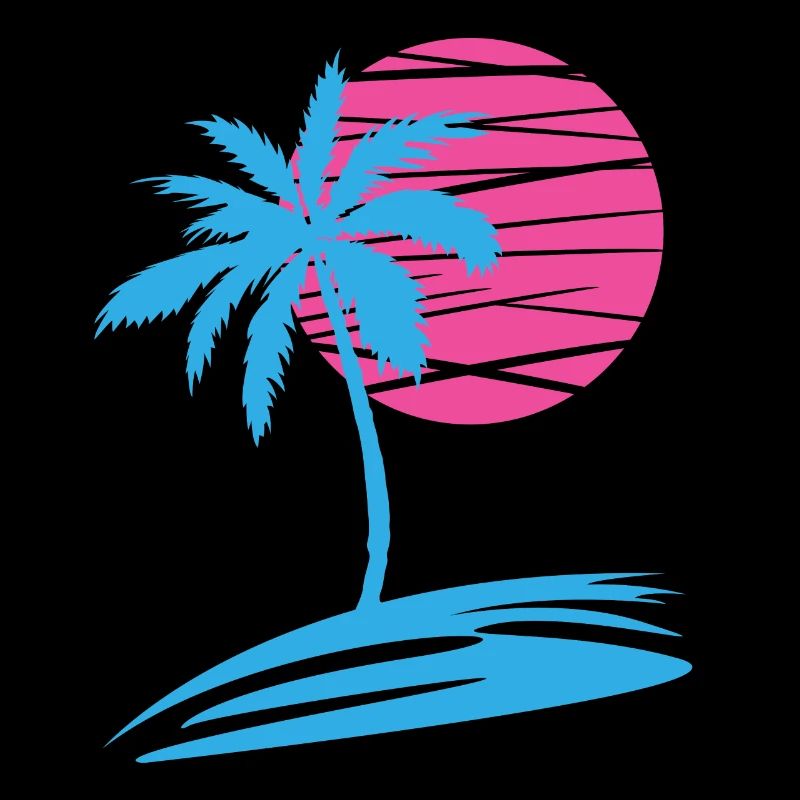 PALMIER D’ÉTÉ DEVANT LE SOLEIL