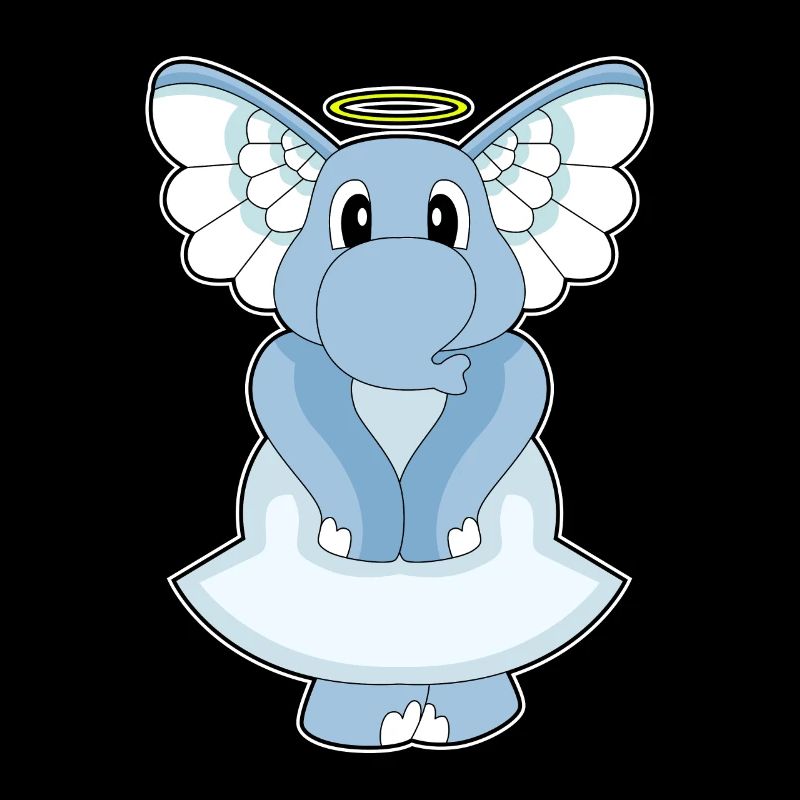 Éléphant Ange Ange Ailes