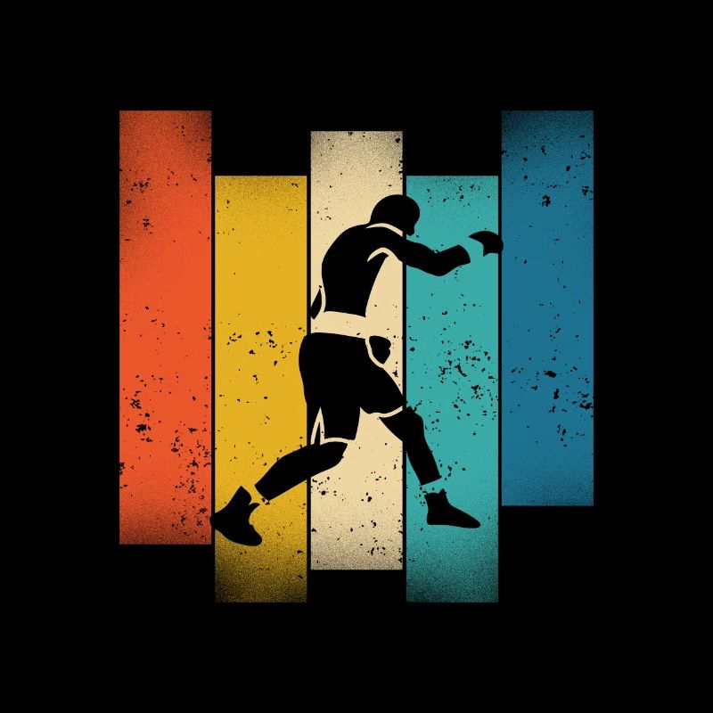Retro Boxes Silhouette Vintage Colors