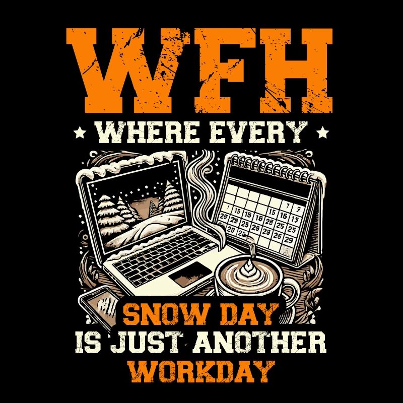 WFH wo jeder Schneetag nur weiterer Arbeitstag ist