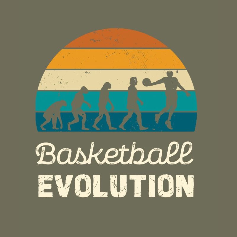 Basketball Evolution Vintage Style