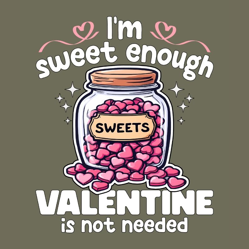 ICH BIN SÜSS GENUG, VALENTINSTAG WIRD NICHT GEBRAUCHT - GESCHENK