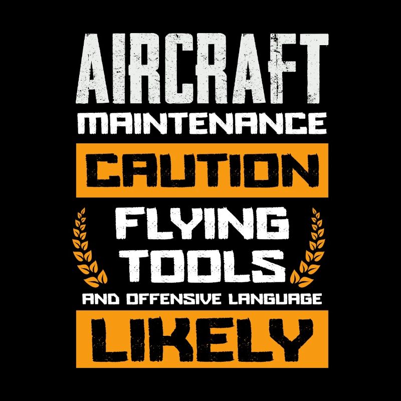 Aircraft Maintenance Caution Flying Tools Likely