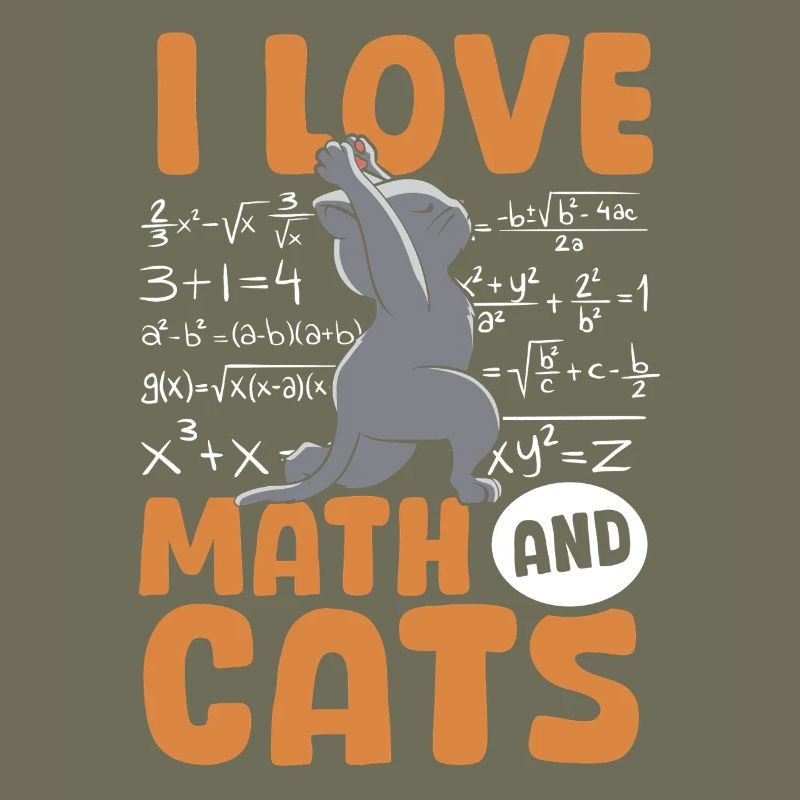 Math Cats Cat Lover Teacher Students