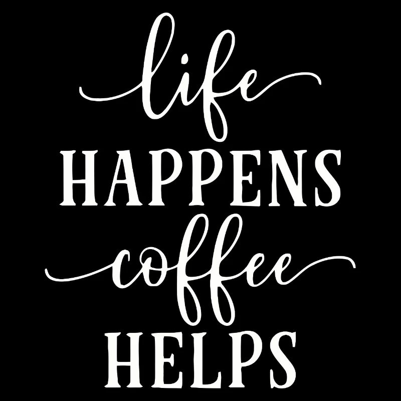 Conception de typographie motivante pour le café
