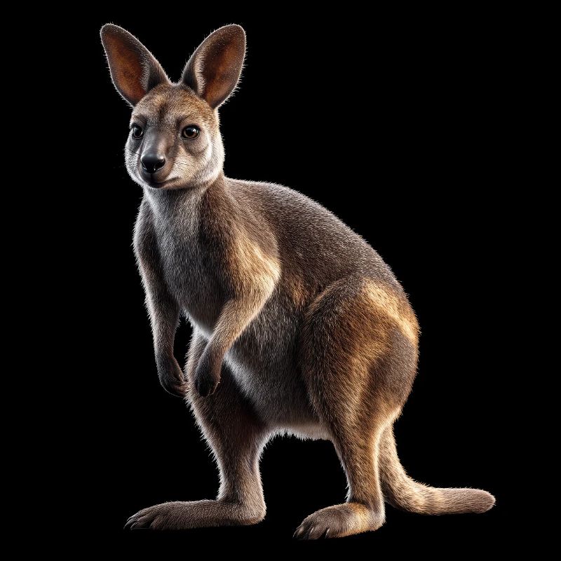 Wallaby Australie Outback Kangourou doux sauvage