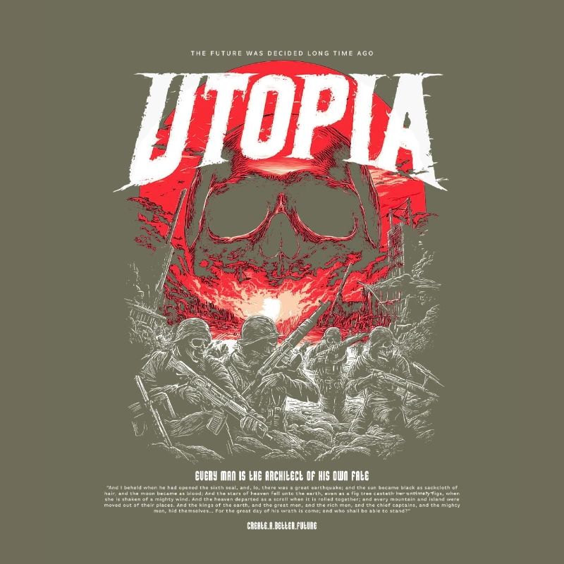 Utopia Skull Fire Red