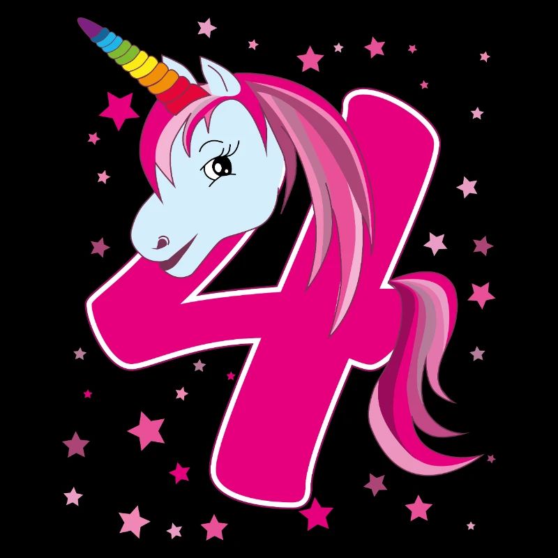 Licorne, 4 ans, 4e anniversaire, enfant