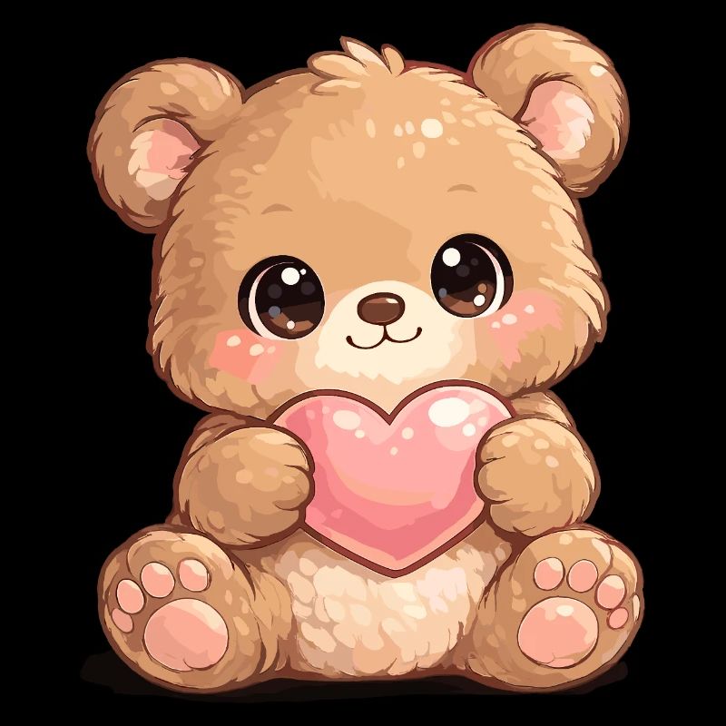 Cœur d’ours câlin amour