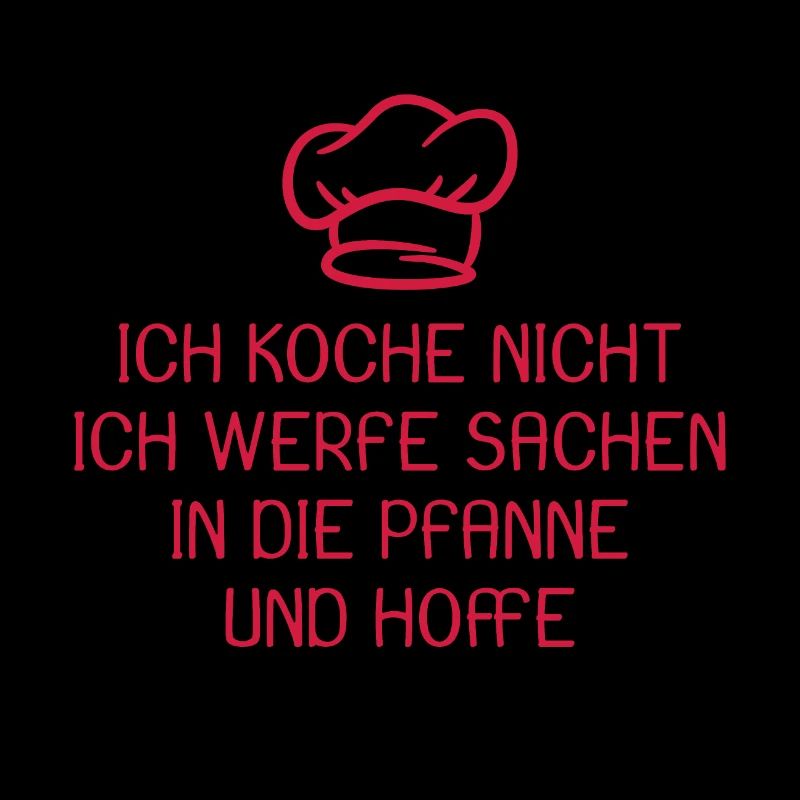 Witziger Spruch Pfanne kochen Koch Geschenk