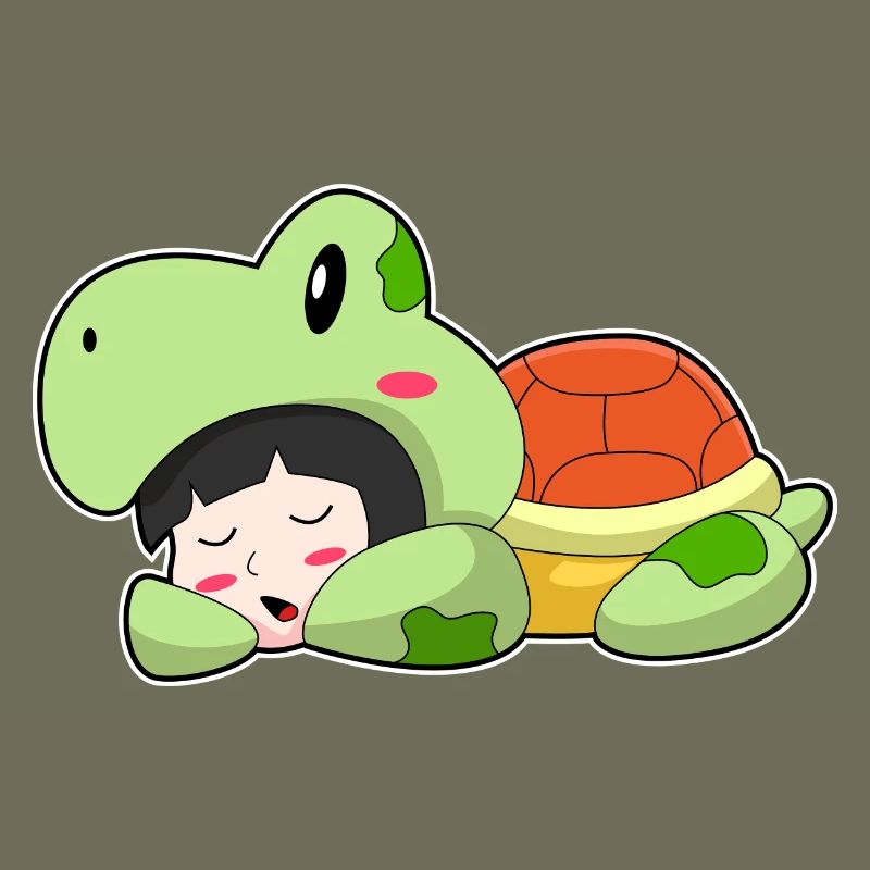 Turtle sleeping