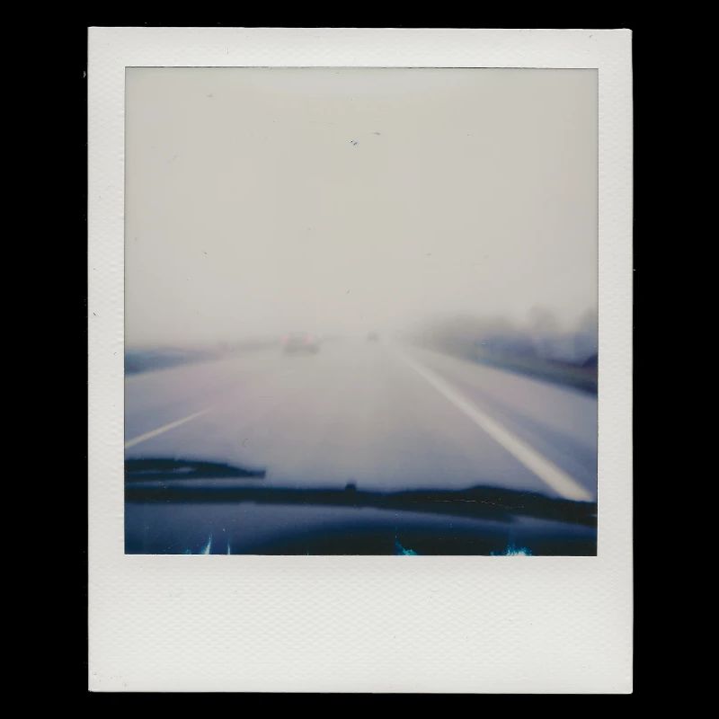 Neblige Autobahn