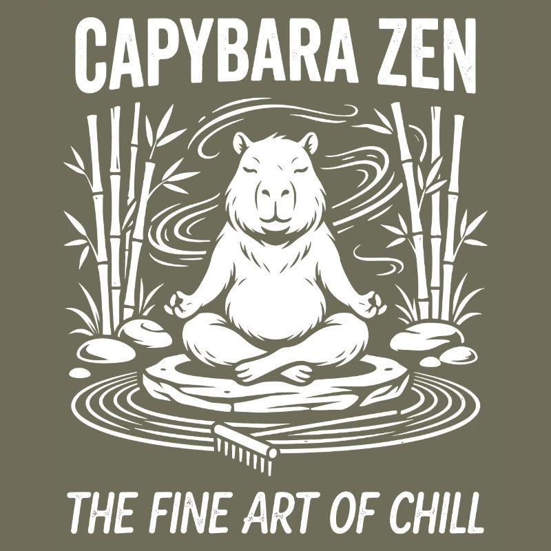 Tranquillité zen de Capybara
