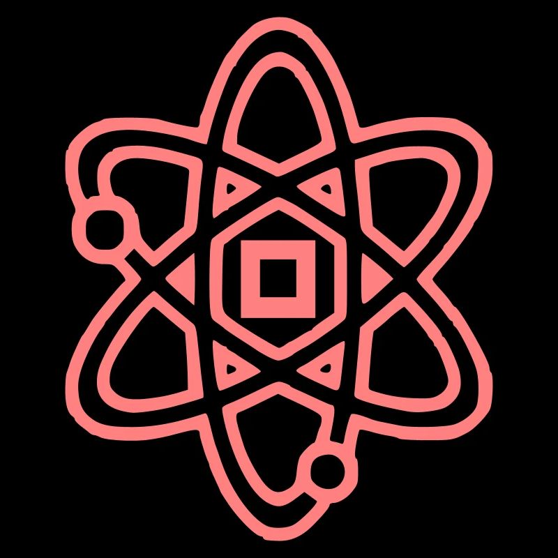 Noyau de physique du symbole atomique