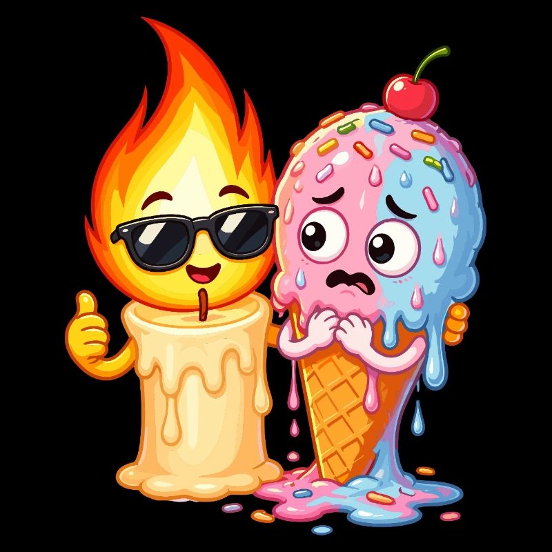 Feuer & Eis Duo Cartoon