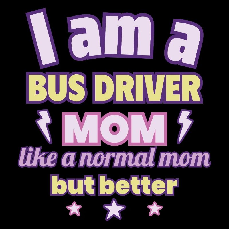 Chauffeur de bus maman, cadeau de fête des mères, circulation