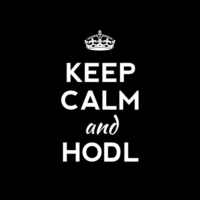 keep calm hodl trade ETH blockchain money web