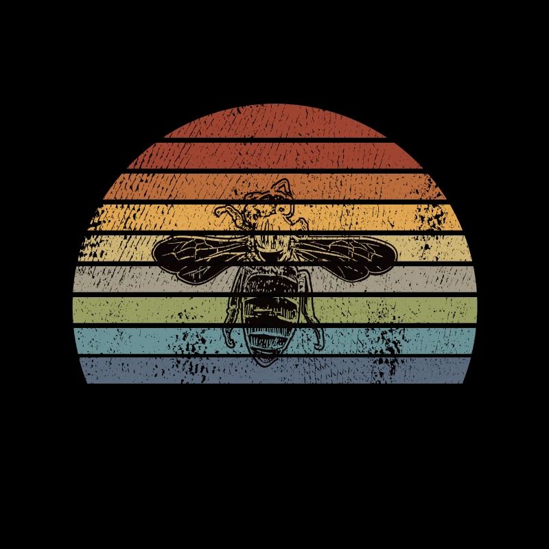 Bee Honeybee Retro