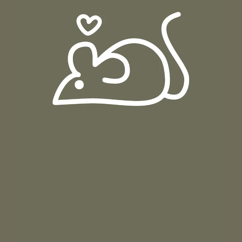 a mouse with a heart