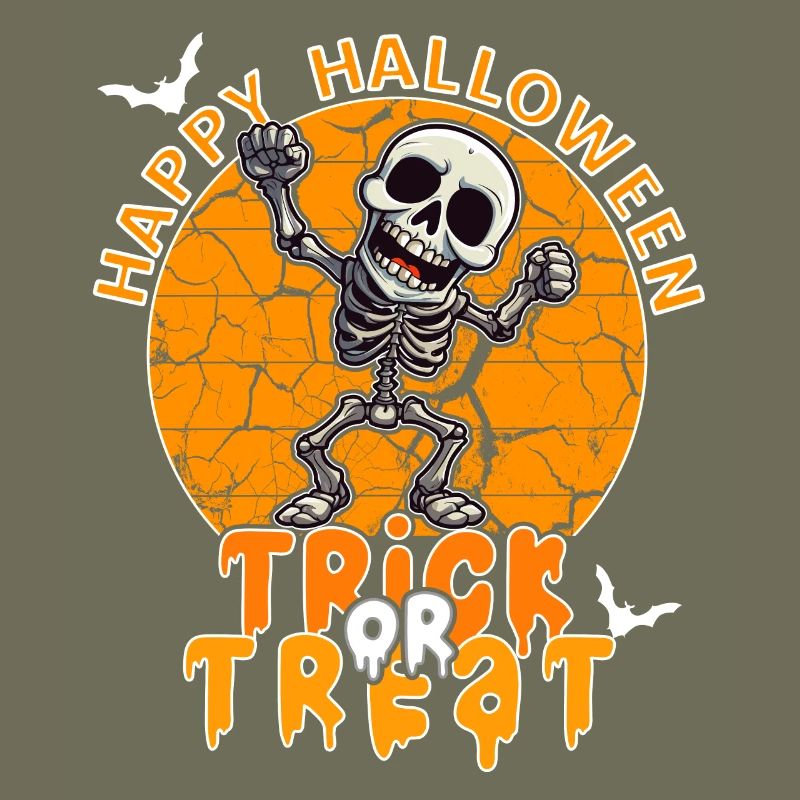 Halloween Design Squelette effrayant