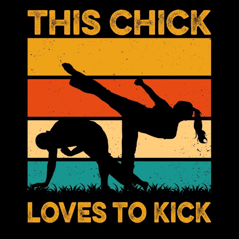 This Chick loves to kick