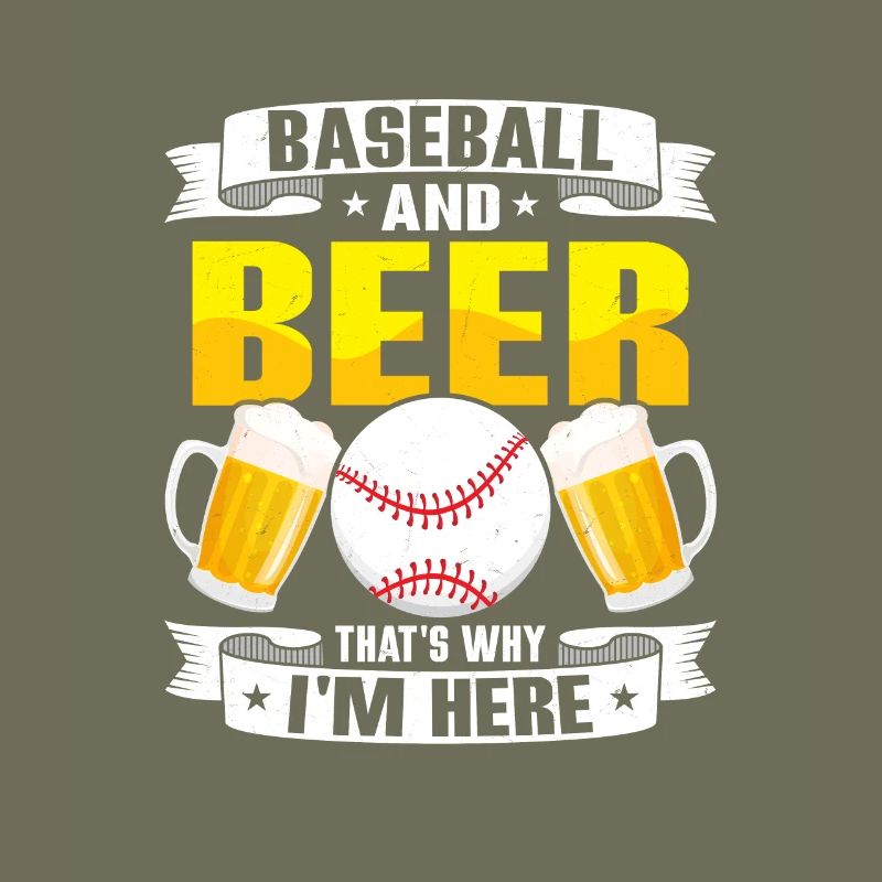 Baseball And Beer That's Why I'm Here Softball rt
