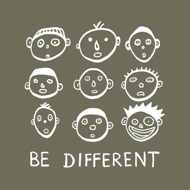 Be different sei anders statement cool lustig