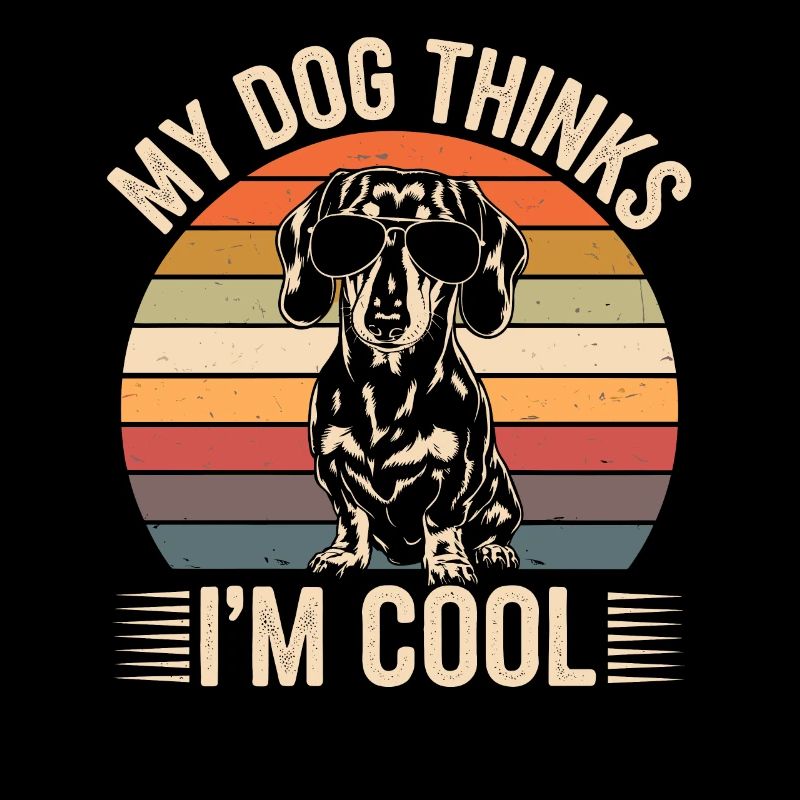 Dackel Mein Hund Denkt Das Ich Cool Bin