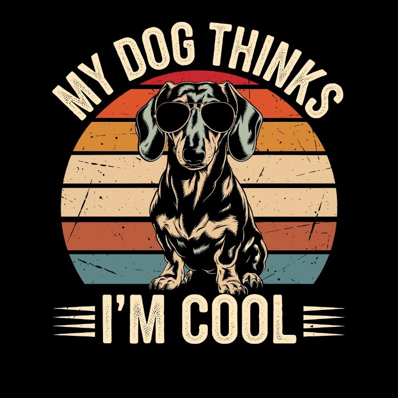 Dackel Mein Hund Denkt Das Ich Cool Bin