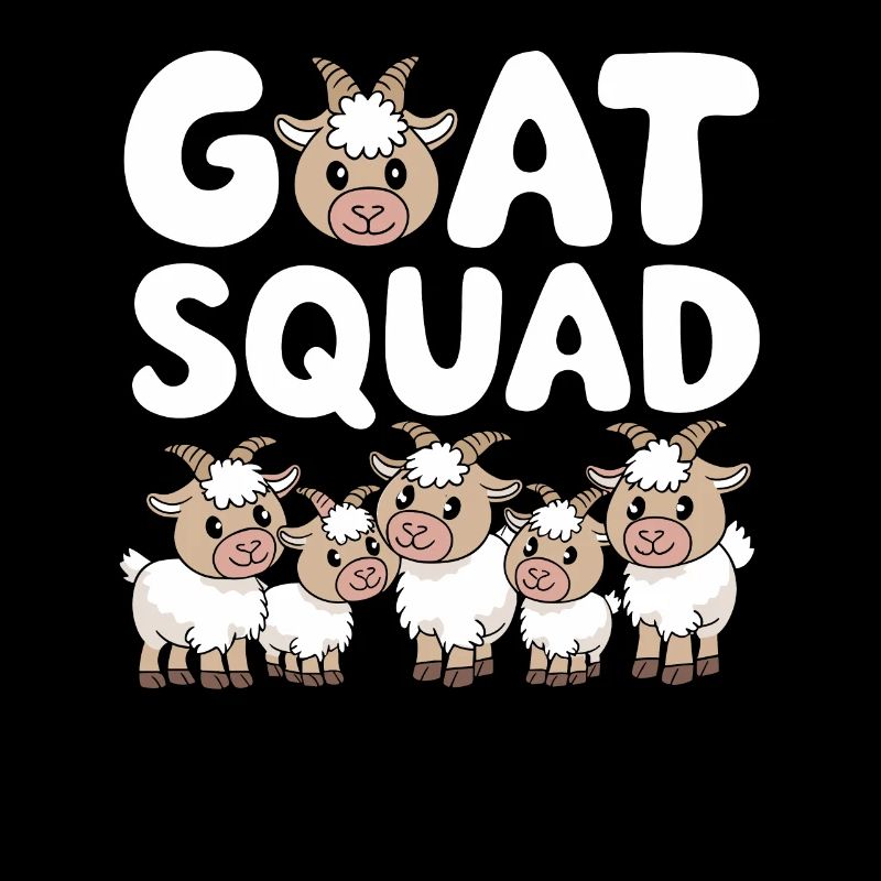 Ziege Gruppen Design Ziege Squad