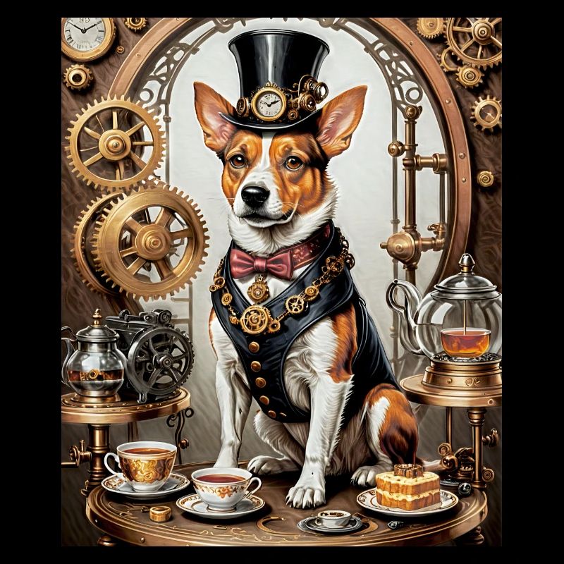 Corgi Steampunk Aristocrate Corgi Steampunk