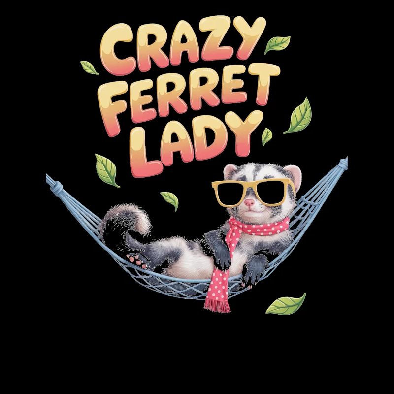Crazy Ferret Lady Relax Hängematte Spaß