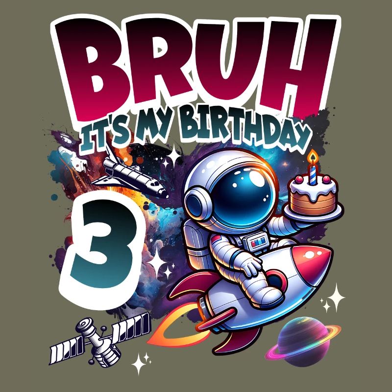 Astronaut 3rd Birthday Space