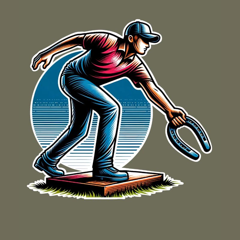 Horseshoe Throwing Horseshoe Pitching