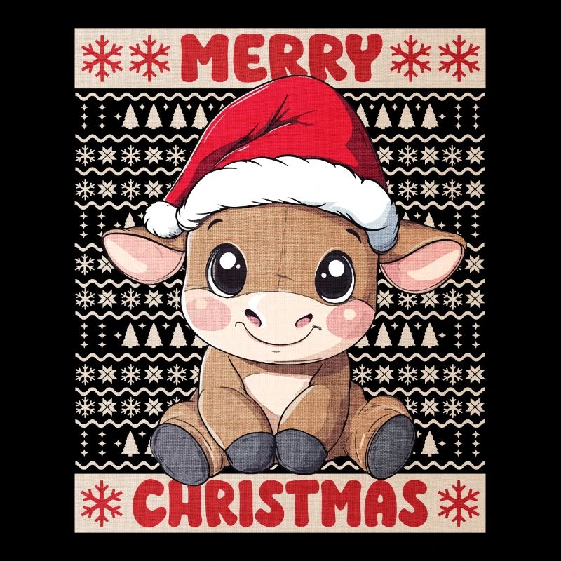 Taureau Noël mignon Noël mignon Noël